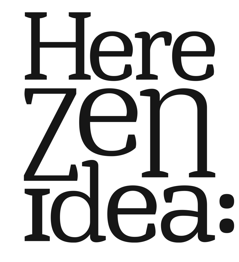 Apparel brands, art, writing and more at Here Zen Idea.